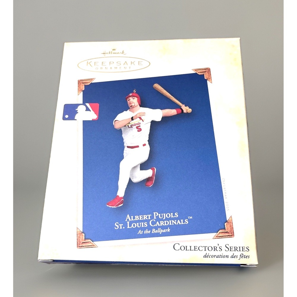 Albert Pujols St Louis Cardinals 2005 Hallmark Keepsake Ornament  NIB